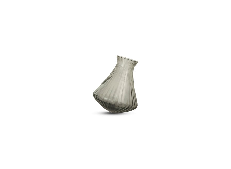 Vase 'Malachit' S - Smoke Grey