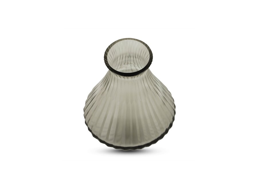 Vase 'Malachite' S - Smoke Grey