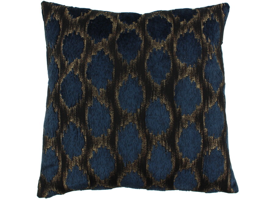 Decorative pillow Ikaya Exclusive Indigo/Gold