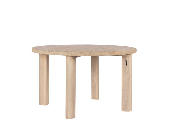 Garden table 'Lila' Ø130x76cm - Aged Teak Finish
