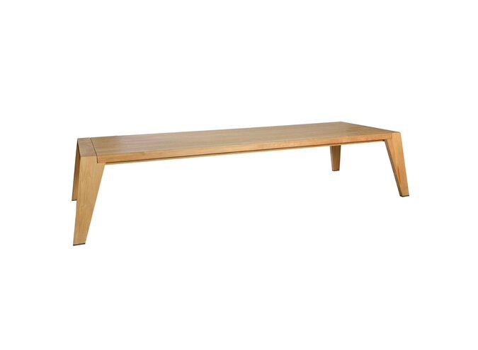 Low dining table 'Hybrid' 345x117x68.5cm - Teak
