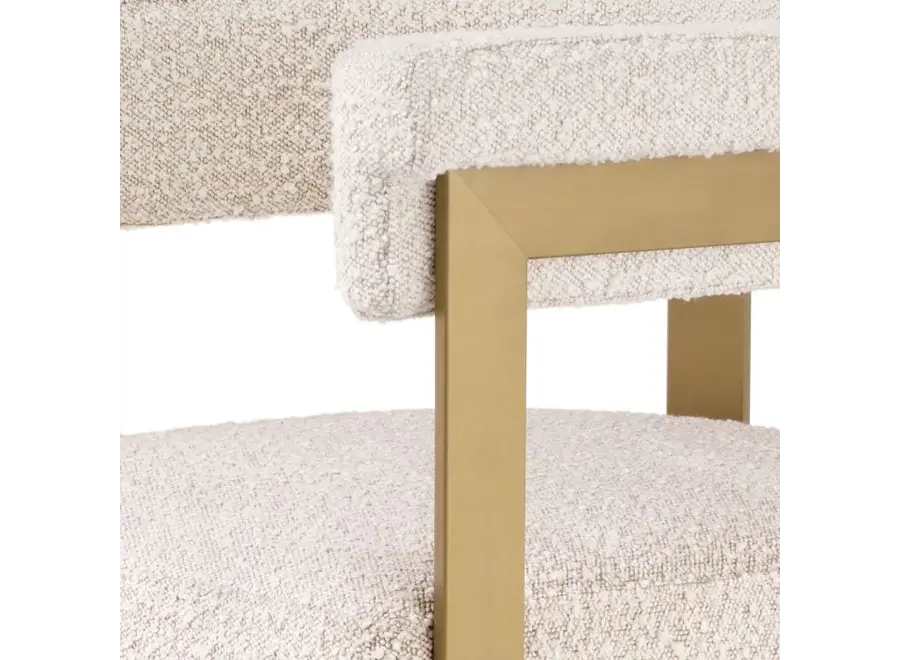 Chaise de bar 'Clubhouse' - Bouclé Cream