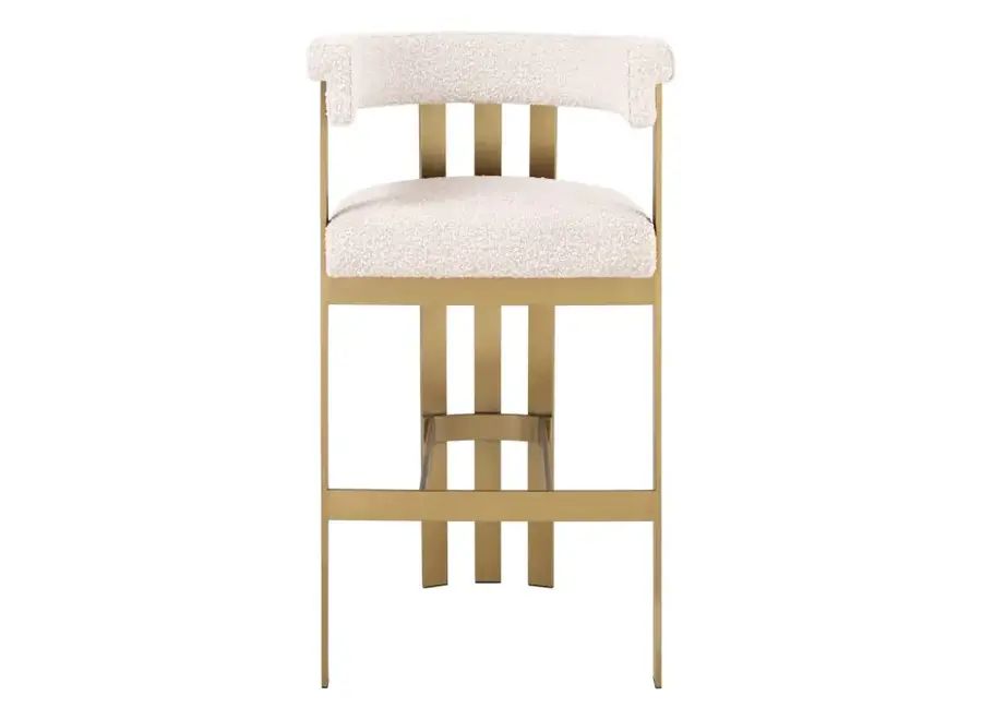 Bar chair 'Clubhouse' - Bouclé Cream