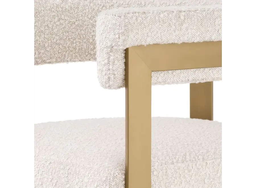 Chaise de comptoir 'Clubhouse' - Bouclé cream