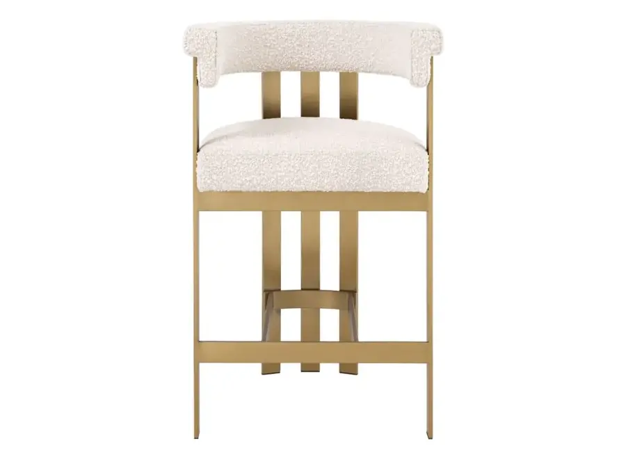 Chaise de comptoir 'Clubhouse' - Bouclé cream