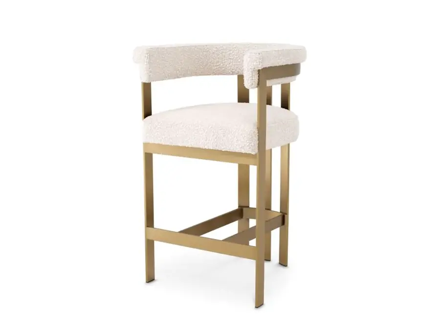 Counter chair Clubhouse - Bouclé cream