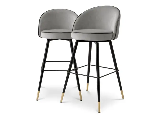 Bar chair Cooper set of 2 - Gray