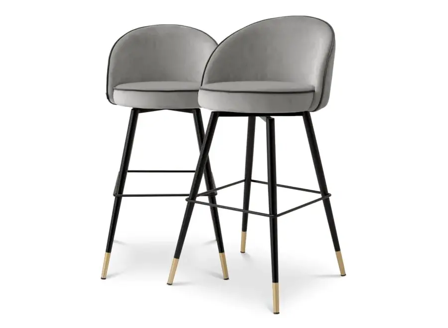 Bar chair Cooper set of 2 - Gray
