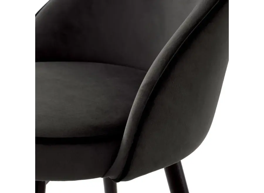 Bar chair 'Cooper' set of 2 - Dark grey