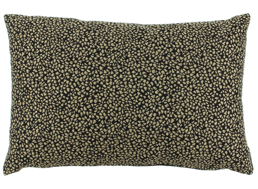Decorative cushion Lyssi Black/Gold
