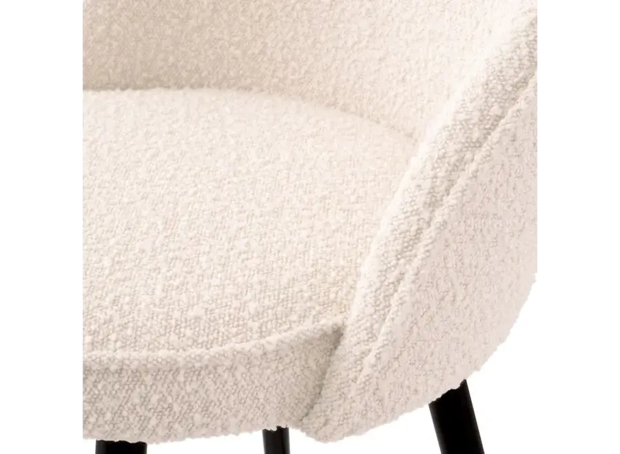 Barstuhl 'Cooper' 2er-Set - Bouclé cream