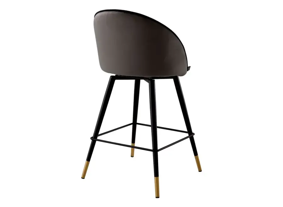 Counter Chair 'Cooper' set of 2 - Dark grey