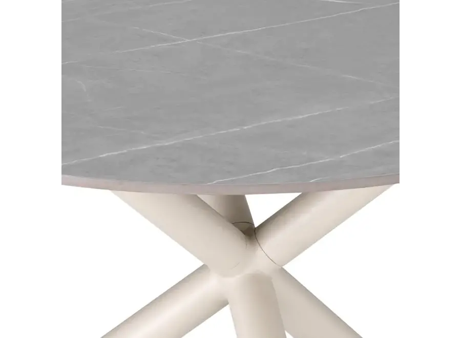 Outdoor Eettafel  'Nassau' - Round - Grey