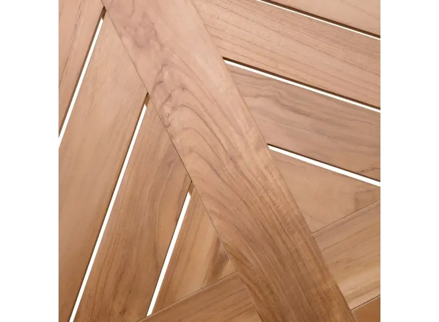 Outdoor Eettafel  'Bell Rive' - Natural Teak