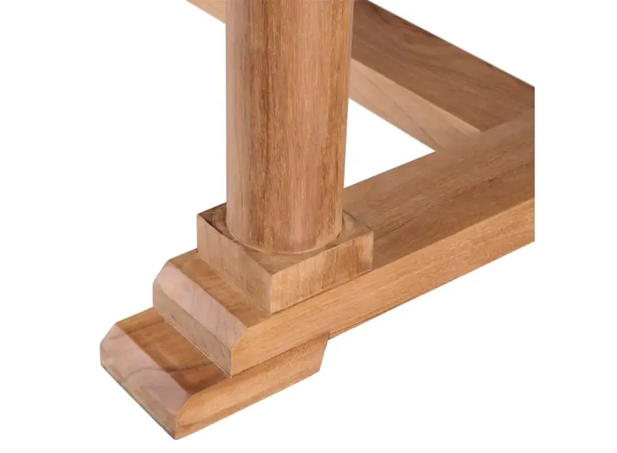 Table à manger d'extérieur 'Bell Rive' - Natural Teak