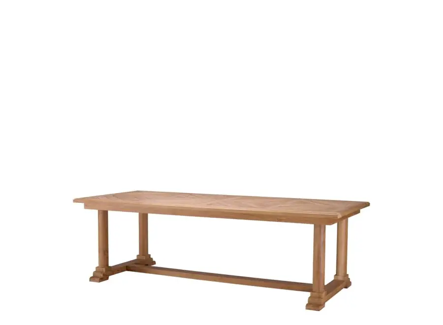 Table à manger d'extérieur 'Bell Rive' - Natural Teak