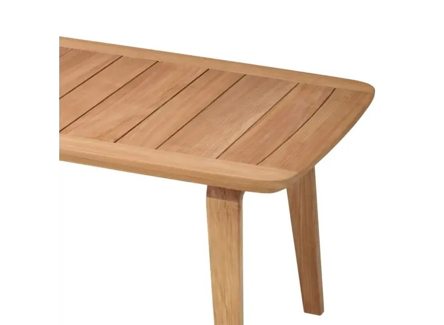 Outdoor Dining Table 'Glover' - Natural Teak