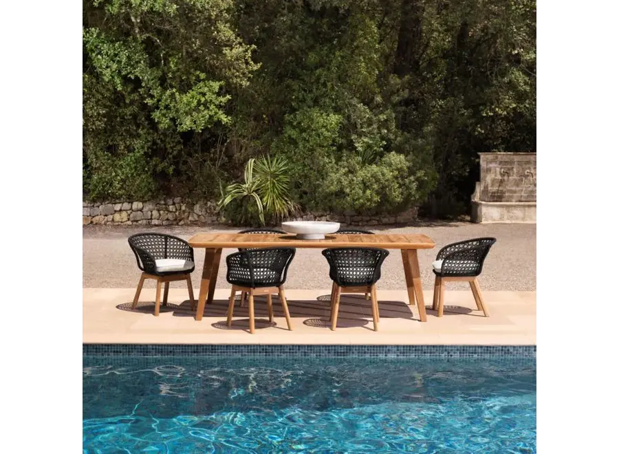 Table à Manger d'Extérieur 'Glover' - Natural Teak