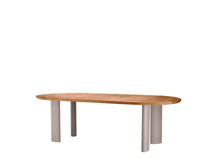 Outdoor Dining Table 'Mogador' - Natural Teak