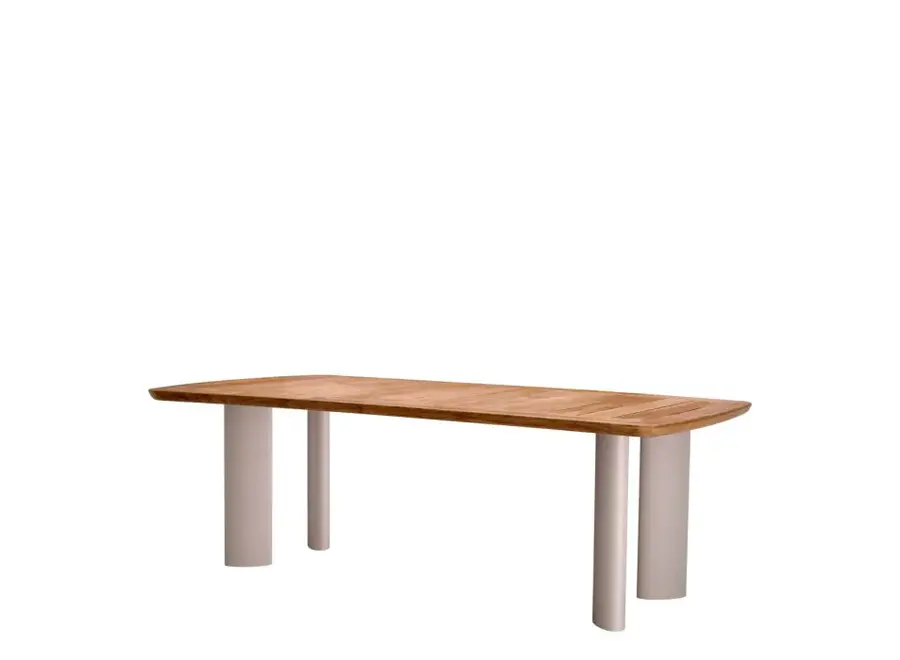 Outdoor Dining Table 'Osario' - Natural Teak