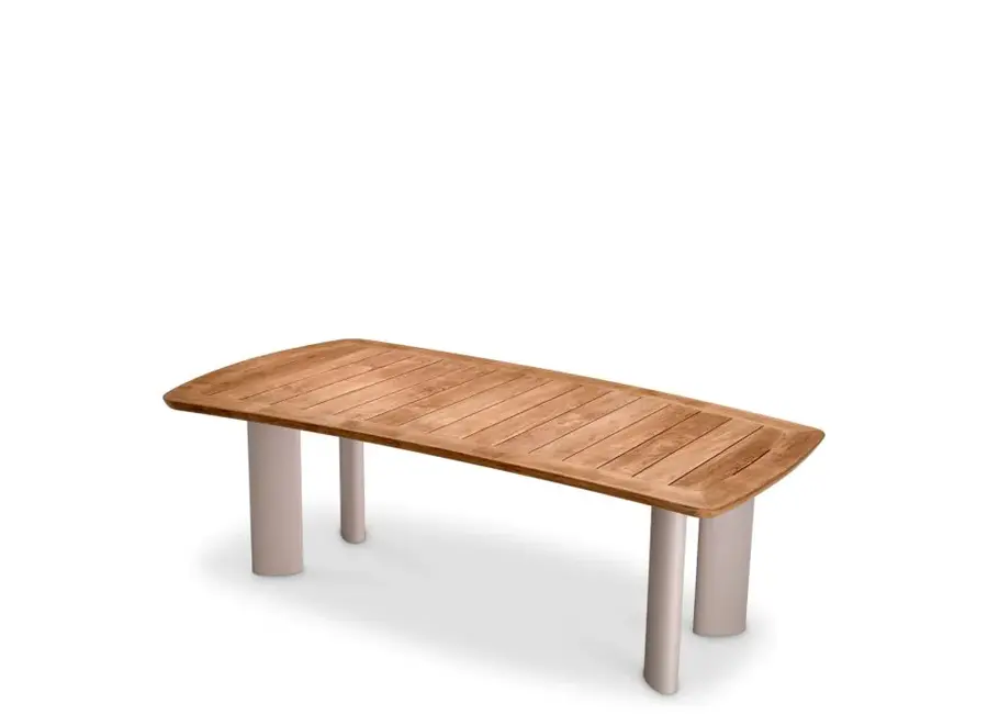 Outdoor Dining Table 'Osario' - Natural Teak