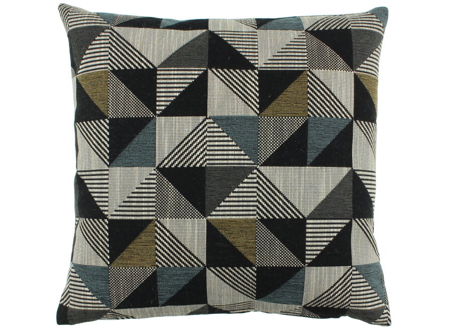 Coussin Pellissia Petrol/Black