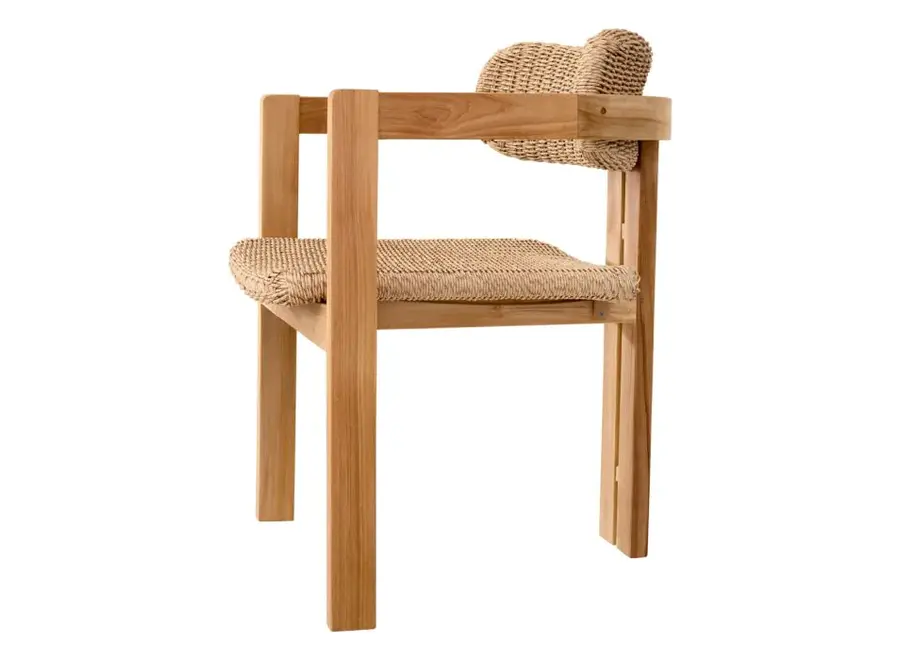 Chaise de salle à manger d'extérieur 'Donato' - Natural Teak