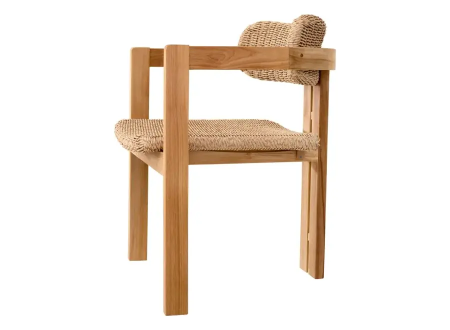 Outdoor dining chair 'Donato' - Natural Teak