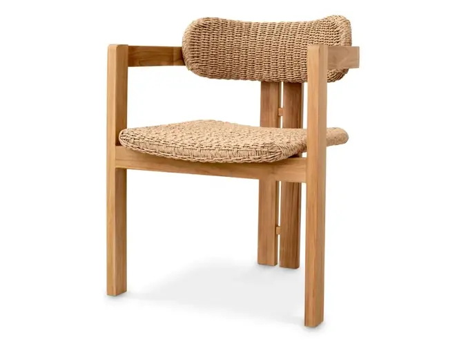 Outdoor dining chair Donato - Natural Teak
