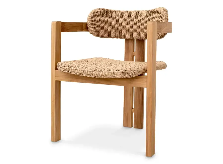 Outdoor dining chair 'Donato' - Natural Teak