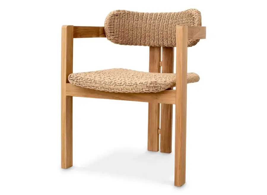 Outdoor dining chair Donato - Natural Teak