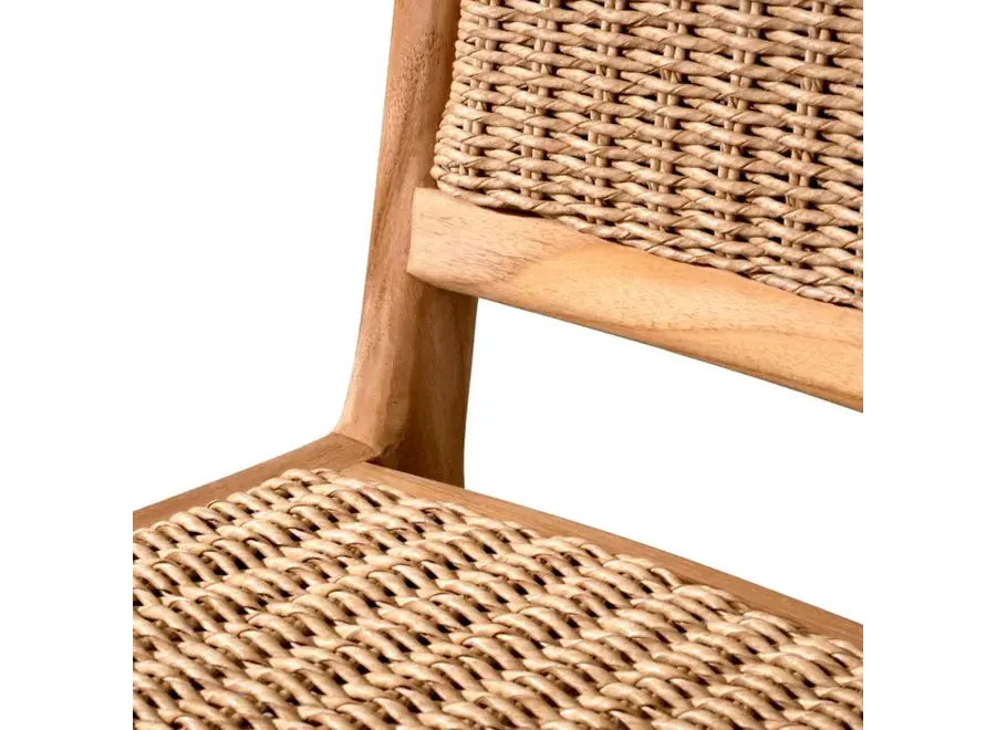 Chaise de salle à manger d'extérieur 'Pivetti' - Natural Teak