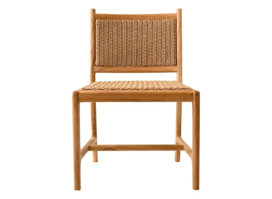 Outdoor dining chair 'Pivetti' - Natural Teak