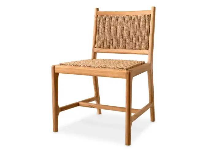 Outdoor dining chair Pivetti - Natural Teak