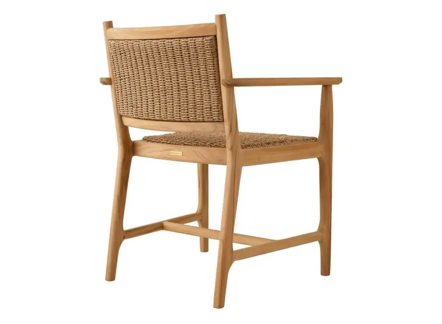 Outdoor dining chair 'Pivetti' - Natural Teak