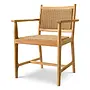Outdoor dining chair 'Pivetti' - Natural Teak