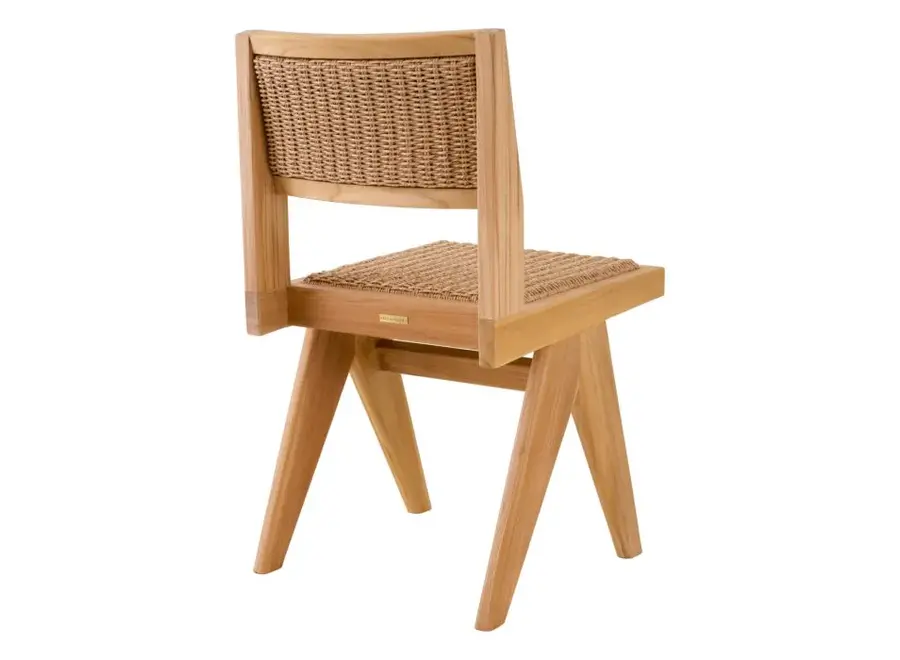 Outdoor dining chair 'Niclas' - Natural Teak