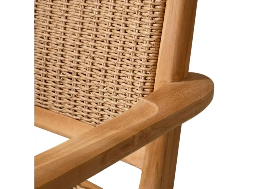 Outdoor chair 'Pivetti' - Natural Teak