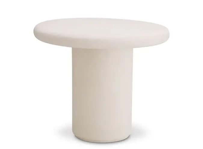 Outdoor side table Vitalis - Smooth cream