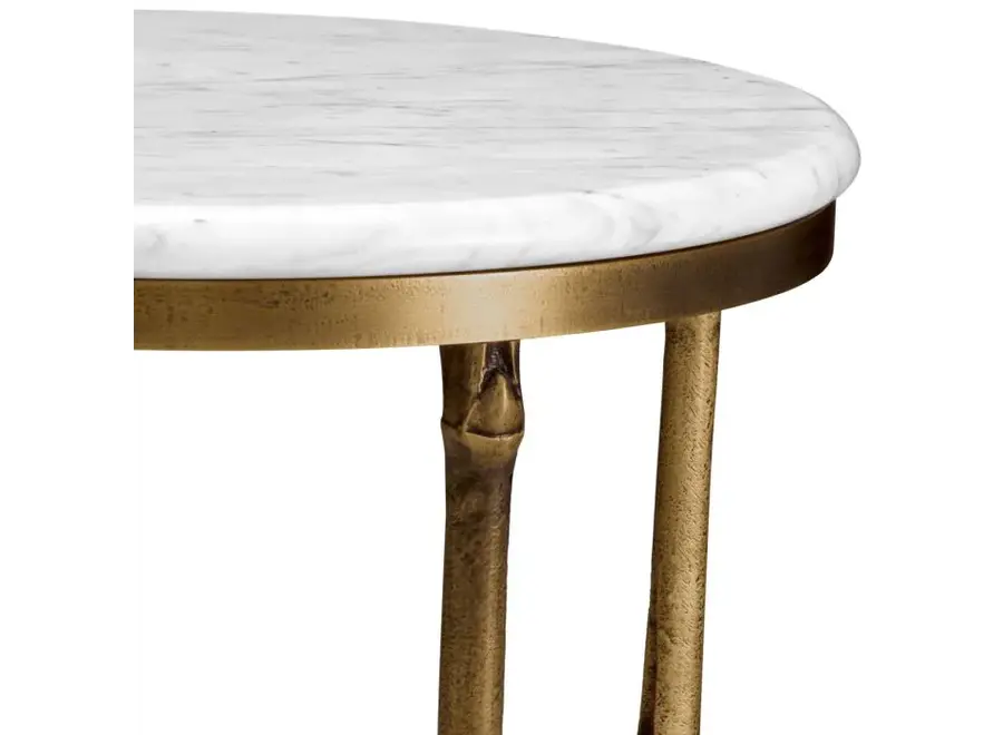 Table d'appoint 'Pigna' - White marble