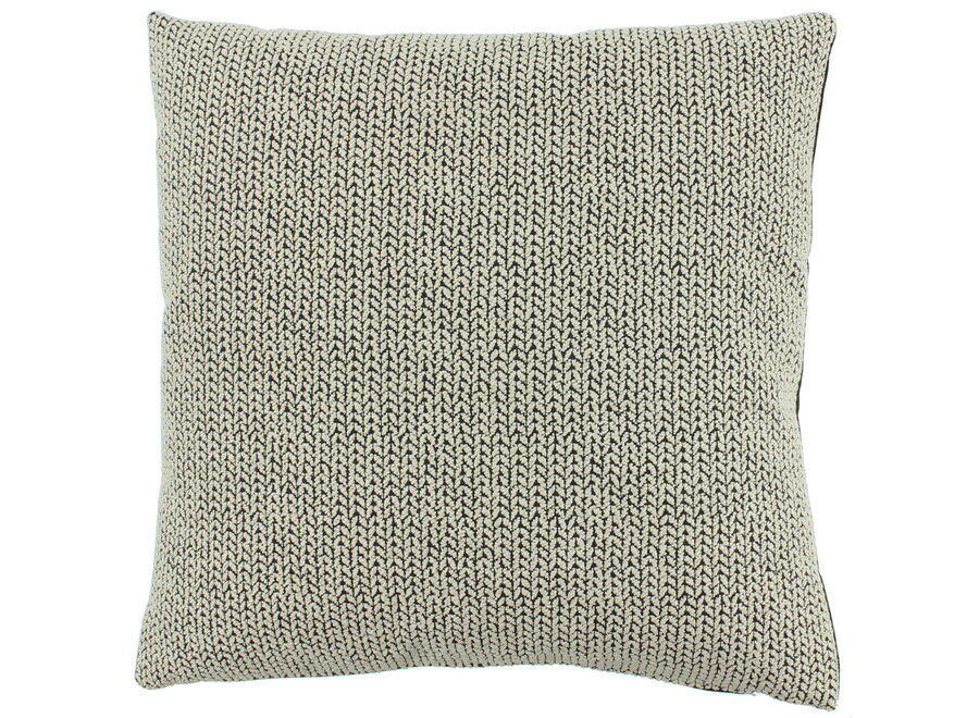 Decorative cushion Tasjelle Black/Sand