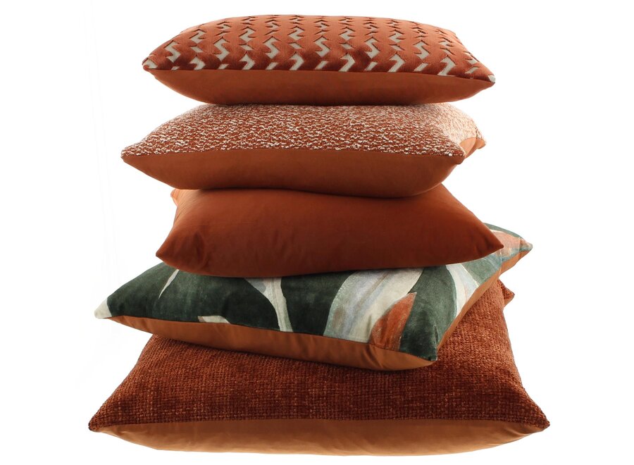 Decorative pillow Bibi Italian Velvet Brique