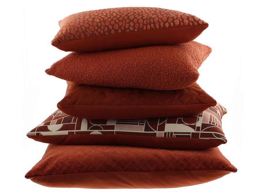 Decorative pillow Braydon Burned Orange