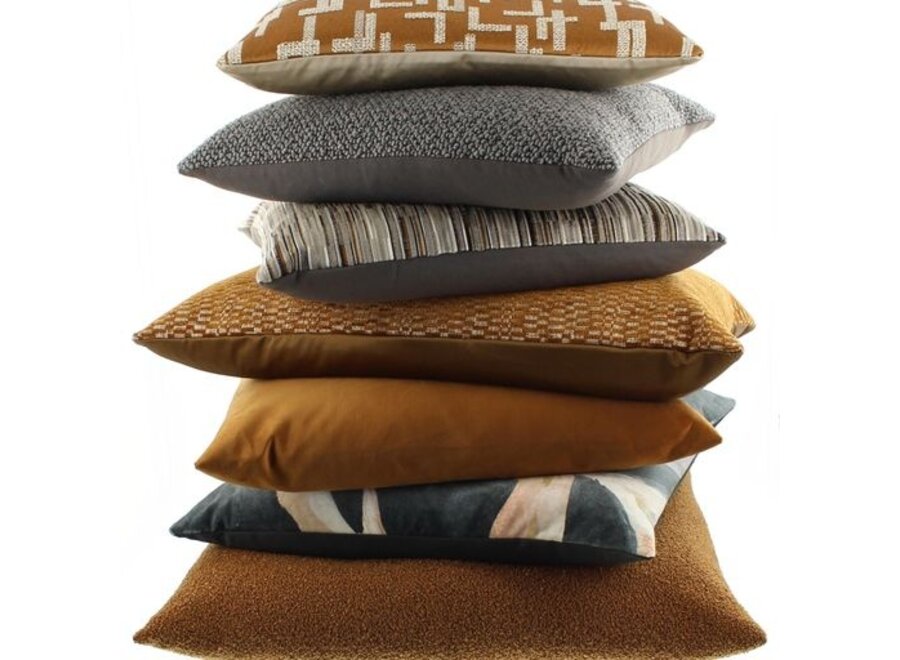 Decorative cushion Facelli Grey/Copper