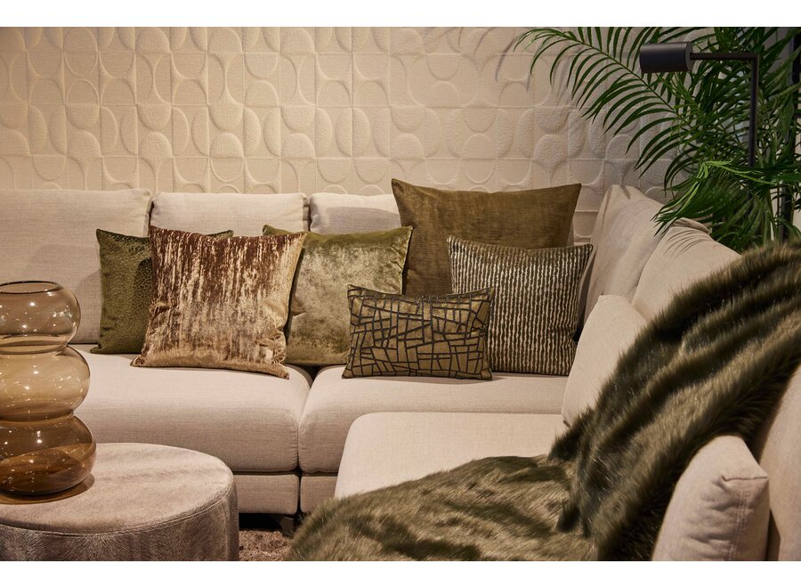 Decorative cushion Scally Dark Gold