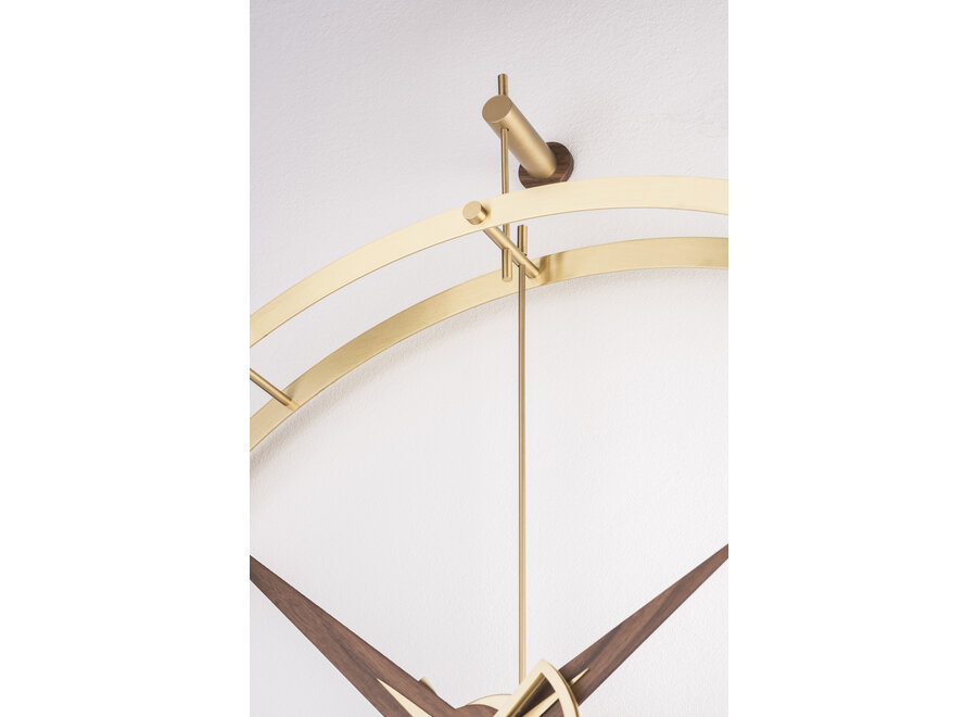 Design wall clock 'Doble O Premium Gold'