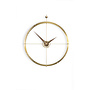 Design wall clock 'Doble O Premium Gold'