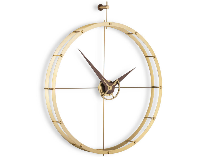 Design-Wanduhr 'Doble O Premium Gold'