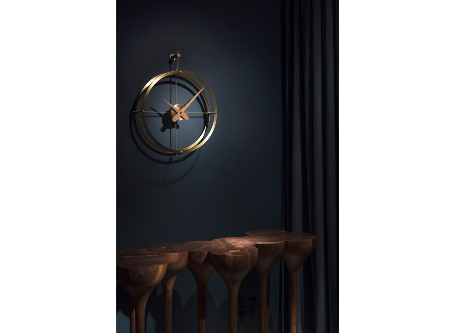 Design wall clock - '2 Puntos Premium Gold'