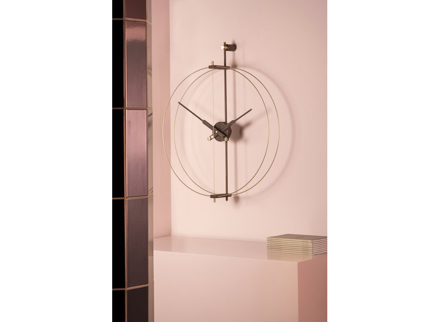 Design Wall Clock 'Mini Barcelona Premium' Gold